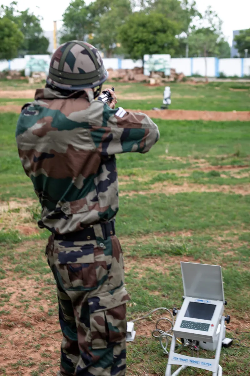 Electronic Target System - STS - Firing Practise in Standing Position 1