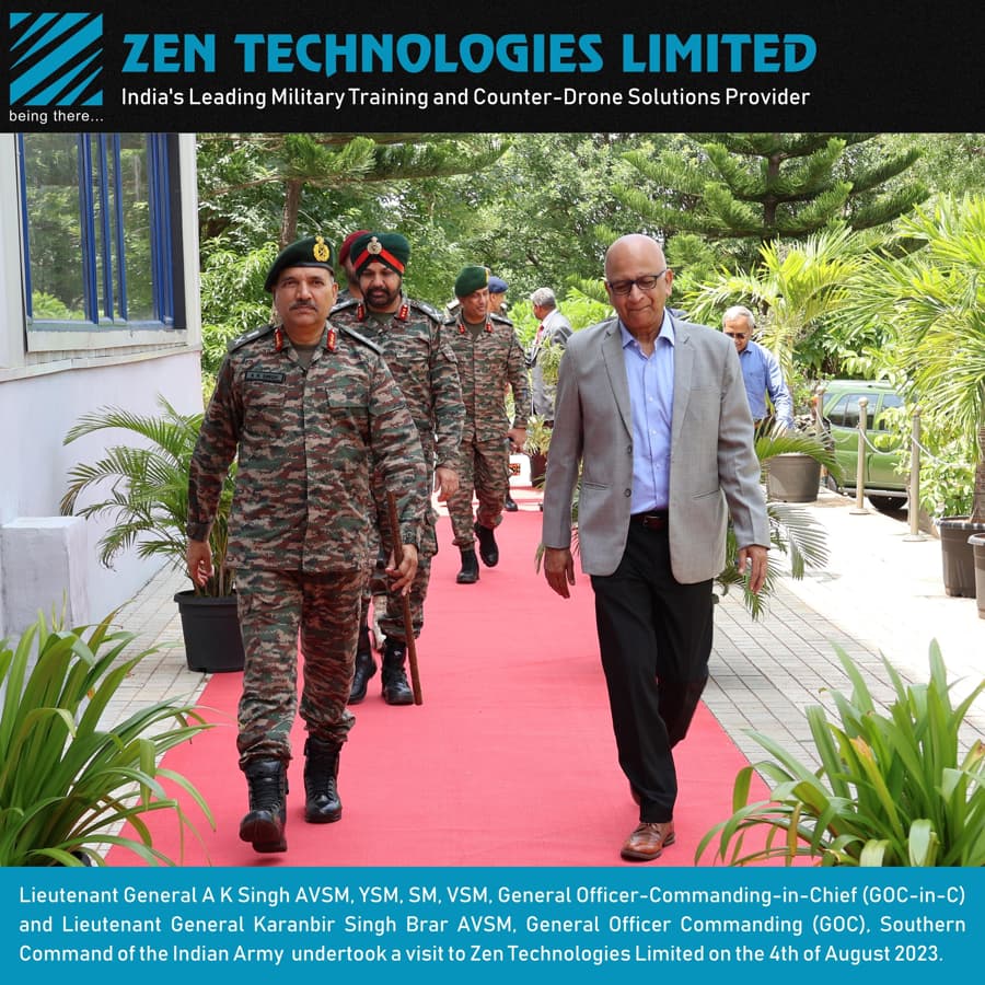 Lieutenant General A K Singh At Zen Technologies