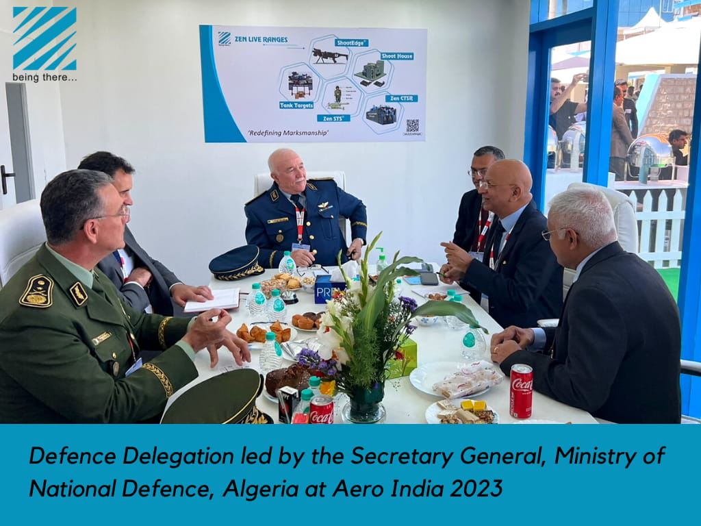 Defence Delegation led by the Secretary General, Ministry of National Defence, Algeria at Aero India